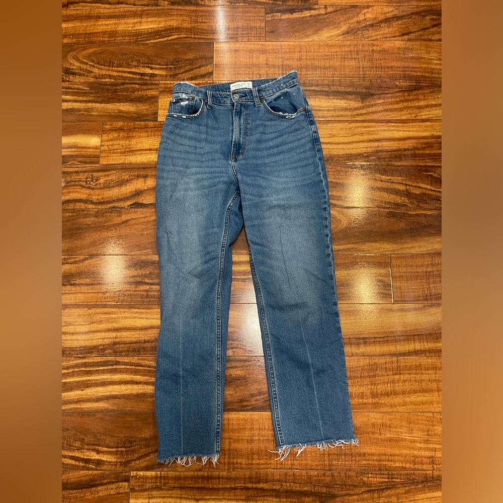 Abercrombie & Fitch Womens Ankle Straight Ultra High Rise Jeans 27 4R